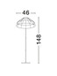 Preview: Nova Luce Stehleuchte Capa E27 Natur Schwarz Braun Rattan 148cm 9586529