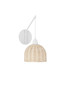 Preview: Nova Luce Wandleuchte Fado E27 Natur Rattan 40x20,5cm 9586531