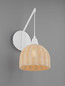 Preview: Nova Luce Wandleuchte Fado E27 Natur Rattan 40x20,5cm 9586531