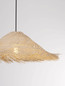Preview: Nova Luce Pendelleuchte Alua E27 Natur Schwarz Rattan Ø60cm 9586532