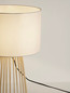 Preview: Nova Luce Tischleuchte Lois E27 Natur Textil Bambus Ø30cm 9586533
