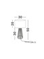 Preview: Nova Luce Tischleuchte Lois E27 Natur Textil Bambus Ø30cm 9586533