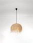 Preview: Nova Luce Pendelleuchte Jaunet E27 Natur Schwarz Rattan Ø65cm 9586535