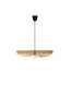 Preview: Nova Luce Pendelleuchte Siara E27 Natur Schwarz Rattan 60x59,5cm 9586536