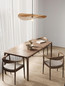 Preview: Nova Luce Pendelleuchte Siara E27 Natur Schwarz Rattan 60x59,5cm 9586536