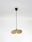 Preview: Nova Luce Pendelleuchte Adaline E27 Natur Schwarz Bambus 42x32cm 9586537