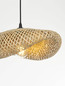 Preview: Nova Luce Pendelleuchte Adaline E27 Natur Schwarz Bambus 42x32cm 9586537