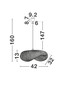 Preview: Nova Luce Pendelleuchte Adaline E27 Natur Schwarz Bambus 42x32cm 9586537