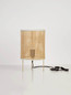 Preview: Nova Luce Tischleuchte Canto E27 Natur Rattan Ø19cm 9586538