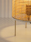 Preview: Nova Luce Tischleuchte Canto E27 Natur Rattan Ø19cm 9586538