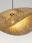 Preview: Nova Luce Pendelleuchte Adaline E27 Natur Schwarz Bambus 62x43cm 9586540