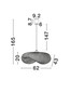 Preview: Nova Luce Pendelleuchte Adaline E27 Natur Schwarz Bambus 62x43cm 9586540
