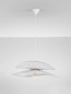 Preview: Nova Luce Pendelleuchte Artic E27 Weiß Stahl Rattan Ø60cm 9586601