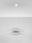 Preview: Nova Luce Pendelleuchte Artic E27 Weiß Stahl Rattan Ø60cm 9586601