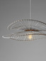 Preview: Nova Luce Pendelleuchte Artic E27 Weiß Stahl Rattan Ø60cm 9586601