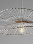 Preview: Nova Luce Pendelleuchte Artic E27 Weiß Stahl Rattan Ø60cm 9586601