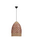 Preview: Nova Luce Pendelleuchte Mapi E27 Natur Rot Stahl Seil Ø37cm 9586605