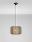 Preview: Nova Luce Pendelleuchte Abby E27 Mehrfarbig Stahl Seil Ø33x25cm 9586606