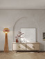 Preview: Nova Luce Stehleuchte Mapi E27 Natur Rot Seil Rattan 152cm 9586607