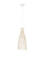 Preview: Nova Luce Pendelleuchte Niro E27 Natur Weiß Rattan Ø24cm 9586619