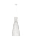 Preview: Nova Luce Pendelleuchte Niro E27 Natur Weiß Rattan Ø35cm 9586620