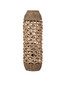 Preview: Nova Luce Stehleuchte Elma E27 Natur Schwarz Rattan 70cm 9586622