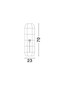 Preview: Nova Luce Stehleuchte Elma E27 Natur Schwarz Rattan 70cm 9586622