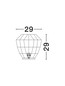 Preview: Nova Luce Tischleuchte Mapi E27 Natur Rot Seil Rattan Ø29cm 9586623