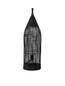Preview: Nova Luce Stehleuchte Naos E27 Schwarz Metall Rattan 73cm 9586629