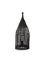 Preview: Nova Luce Stehleuchte Naos E27 Schwarz Metall Rattan 55cm 9586630