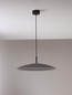 Preview: Nova Luce LED Pendelleuchte Polifemo 17W Rauchgrau Schwarz Glas Metall Ø60cm 9620140