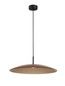 Preview: Nova Luce LED Pendelleuchte Polifemo 17W warmweiss 3000K Mokka Schwarz Glas Metall Ø60cm 9620141