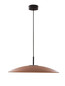 Preview: Nova Luce LED Pendelleuchte Polifemo 17W warmweiss 3000K Mokka Schwarz Glas Metall Ø60cm 9620141
