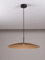 Preview: Nova Luce LED Pendelleuchte Polifemo 17W warmweiss 3000K Mokka Schwarz Glas Metall Ø60cm 9620141