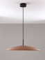 Preview: Nova Luce LED Pendelleuchte Polifemo 17W warmweiss 3000K Mokka Schwarz Glas Metall Ø60cm 9620141