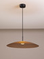 Preview: Nova Luce LED Pendelleuchte Polifemo 17W warmweiss 3000K Mokka Schwarz Glas Metall Ø60cm 9620141