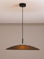 Preview: Nova Luce LED Pendelleuchte Polifemo 17W warmweiss 3000K Mokka Schwarz Glas Metall Ø60cm 9620141