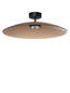 Preview: Nova Luce LED Deckenleuchte Polifemo 17W warmweiss 3000K Mokka Schwarz Glas Metall Ø60cm 9620143