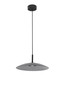 Preview: Nova Luce LED Pendelleuchte Polifemo 12W warmweiss 3000K Rauchgrau Schwarz Glas Metall Ø40cm 9620144