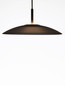 Preview: Nova Luce LED Pendelleuchte Polifemo 12W warmweiss 3000K Rauchgrau Schwarz Glas Metall Ø40cm 9620144