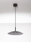 Preview: Nova Luce LED Pendelleuchte Polifemo 12W warmweiss 3000K Rauchgrau Schwarz Glas Metall Ø40cm 9620144