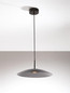 Preview: Nova Luce LED Pendelleuchte Polifemo 12W warmweiss 3000K Rauchgrau Schwarz Glas Metall Ø40cm 9620144