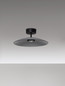 Preview: Nova Luce LED Deckenleuchte Polifemo 12W warmweiss 3000K Schwarz Rauchgrau Glas Metall Ø40cm 9620146