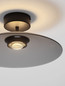 Preview: Nova Luce LED Deckenleuchte Polifemo 12W warmweiss 3000K Schwarz Rauchgrau Glas Metall Ø40cm 9620146