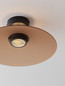 Preview: Nova Luce LED Deckenleuchte Polifemo 12W warmweiss 3000K Mokka Schwarz Glas Metall Ø40cm 9620147