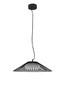 Preview: Nova Luce LED Pendelleuchte Brume 13W warmweiss 3000K Schwarz Opal Glas Metall Ø50cm 9620149