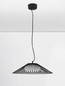 Preview: Nova Luce LED Pendelleuchte Brume 13W warmweiss 3000K Schwarz Opal Glas Metall Ø50cm 9620149