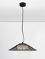 Preview: Nova Luce LED Pendelleuchte Brume 13W warmweiss 3000K Schwarz Opal Glas Metall Ø50cm 9620149