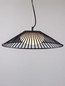 Preview: Nova Luce LED Pendelleuchte Brume 13W warmweiss 3000K Schwarz Opal Glas Metall Ø50cm 9620149