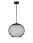Preview: Nova Luce LED Pendelleuchte Kinetic 19W warmweiss 3000K Schwarz Metall Ø40cm 9620152